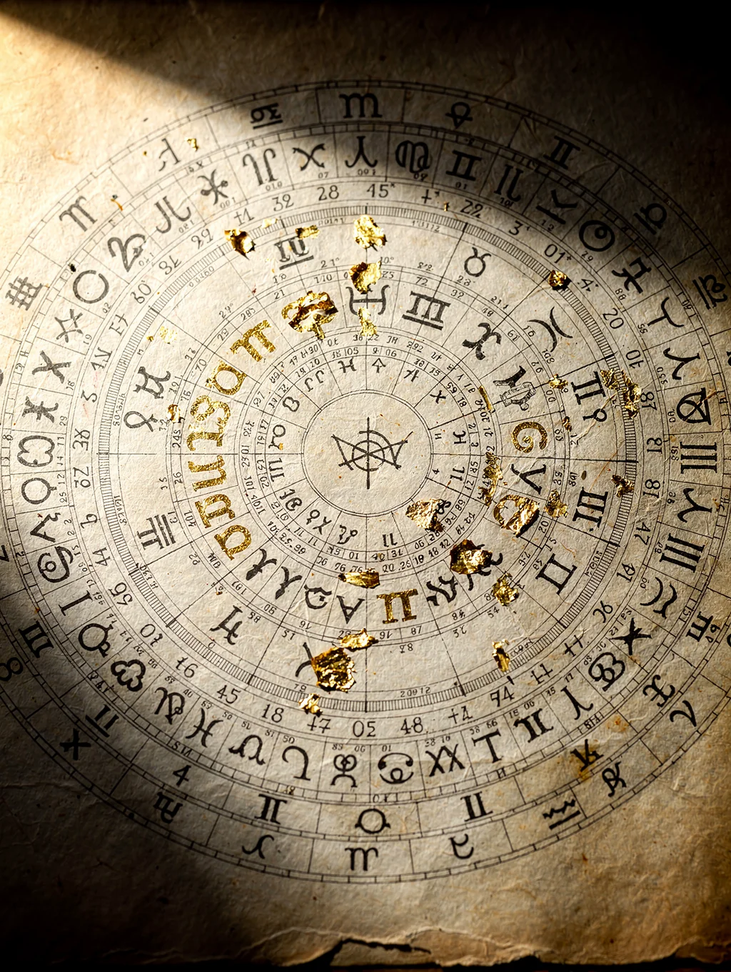 Astrological chart and life map